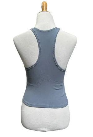 Abercrombie & Fitch XS soft A & F collection racer back tank blue thumbnail 1
