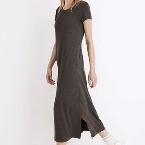 Madewell Olive Green T-Shirt Dress – Size Small – Short Sleeve Midi thumbnail 5