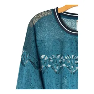 Fabletics Shirt Women Large Green‎ Spruce Sophie Lace Tunic Athleisure Yoga thumbnail 7