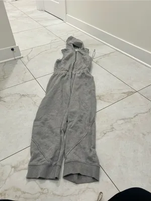 Free People FP Movement Gray Set Go Onesie Size XS thumbnail 2