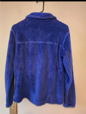 PATAGONIA Re-Tool Snap-T Blue Fleece pullover Jacket Sz Small Women’s thumbnail 2