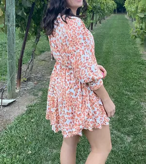 Boutique Dress Orange Size M thumbnail 2