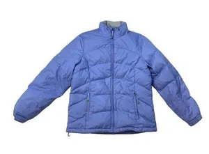 L.L. Bean Quilted Goose Down Puffer Jacket Womens M Lavender Warm Outdoor Coat thumbnail 1