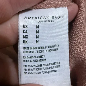 American Eagle Pink Terracotta Button Down Long Sleeve‎ Shirt Women’s Sz M Y2K thumbnail 4