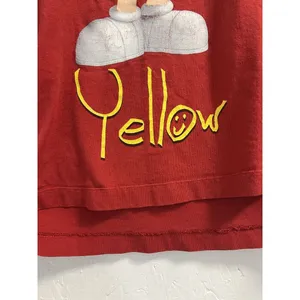 VINTAGE M&Ms Yellow T Shirt Size L/XL‎ Short Sleeve Graphic Red 90s Y2K thumbnail 11