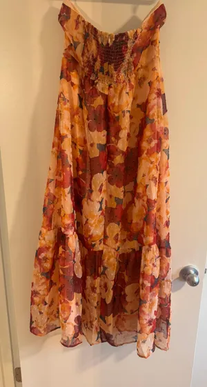 Strapless Floral Dress thumbnail 5