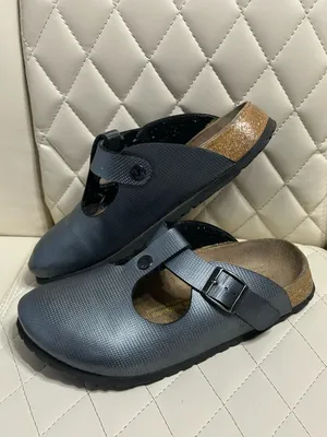 Birkenstock Papillio textured clogs in gunmetal silver size 36 or 5/5.5 women thumbnail 8