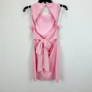 NEW Lulus Confident Cutie Light Pink Tie Back Sleeveless Mini Dress Party Small thumbnail 7