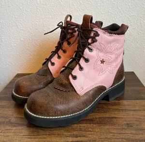 Ariat Women’s Probably Lace Up Round Toe Boots thumbnail 1