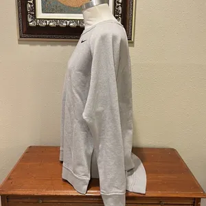 Nike Dri-Fit Hi/Low Sweatshirt - Size L - Color is a tanish/gray thumbnail 4