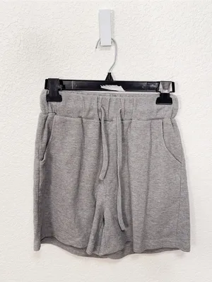 J.ING Gray Waffle Knit Zip Up Hoodie Shorts Two Piece Lounge Set One Size thumbnail 6