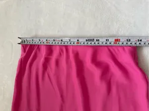 A New Day Pink Satin Midi Slip Skirt Side Slit Y2K Barbiecore Size S thumbnail 6