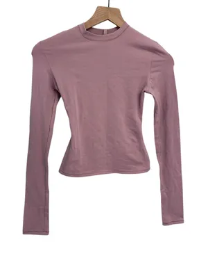 Skims Cotton Jerxey Long Sleeve T- Shirt XS Dusk NWT SOLD OUT thumbnail 1