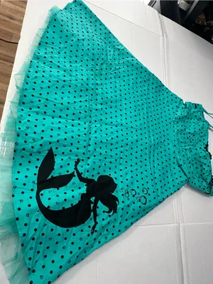 Disney torrid Teal Polka Dot Dress with Black Accents thumbnail 9
