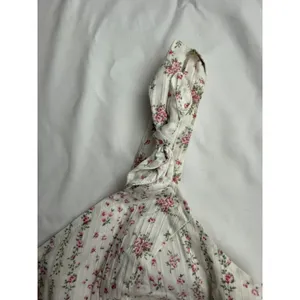 Dreamy Barn Floral Cami Top Pink White Rosebud‎ Smocked Back Knot Straps Medium thumbnail 4