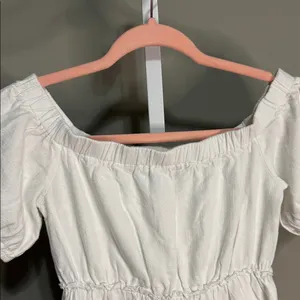 Blue‎ Blush White Off-Shoulder Dress Ruffles Small thumbnail 4
