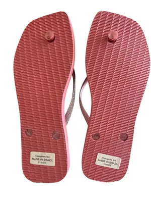Havaianas NWT Slim Square Glitter flip flops in velvet rose - Women’s Size 11/12 thumbnail 3