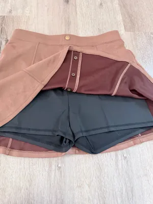 Halara faux suede skirt thumbnail 6