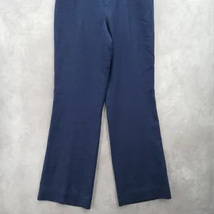 Wool Office Resort‎ Y2K Lauren Ralph Lauren Blue Straight Chino Formal Pants 6 thumbnail 4