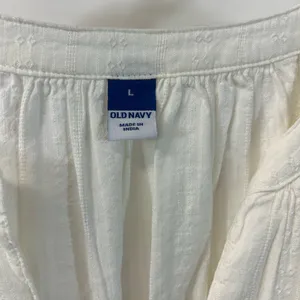Old Navy Women’s Large off-white Long Sleeve Blouse thumbnail 2