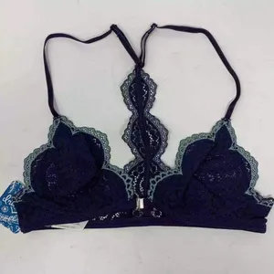 Free People Slow Dance Underwire Bra in Deep Navy Size 32D NWT thumbnail 2