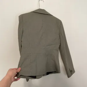 ANN TAYLOR Factory Tan / Brown Black Houndstooth Two Button Work Blazer Jacket 4 thumbnail 16