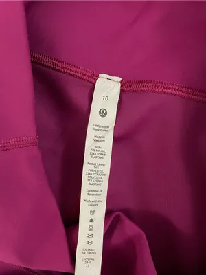 Lululemon NWT Wunder Train High Rise 6” Shorts Magenta Purple Size 10 thumbnail 6