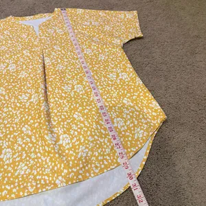 Amazon Yellow and White Floral Blouse thumbnail 5