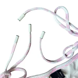 Triangle zebra pink tie up bikini bottoms  thumbnail 5