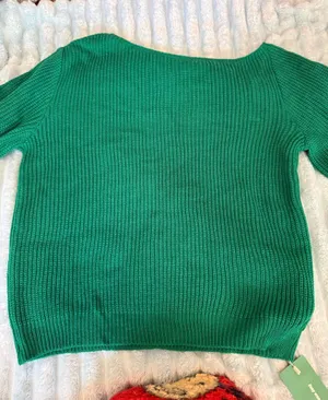 Green Sweater Shein Knit thumbnail 2