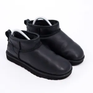 UGG Classic Ultra Mini Leather Boot Womens Size 6‎ Black 1117534 Ankle Booties thumbnail 9