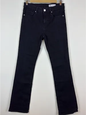 Zara Women’s Black High Rise Flare Bootcut Stretch Jeans Size 6 thumbnail 1