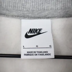 Nike USA Hockey Phoenix Crop Quarter Zip Sweatshirt Heather Grey Large thumbnail 3
