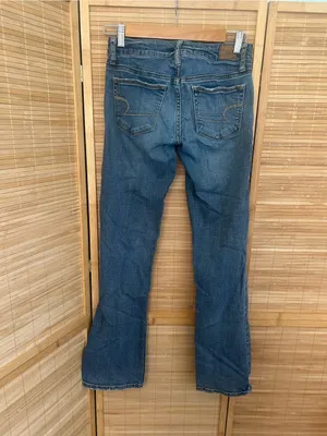 American Eagle Y2K skinny kick stretch low rise bootcut denim jeans woman’s 2 thumbnail 4