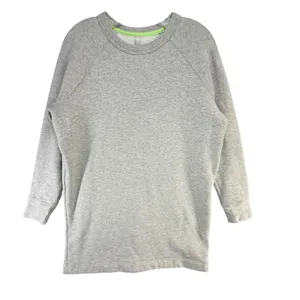 Athleta Round Trip Sweatshirt Dress Womens M Gray French Terry Sporty Athleisure thumbnail 3