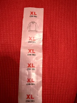 New Old Navy, XL or 14/16 youth red waffle Henley thumbnail 3
