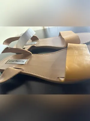 Steve Madden Yellow Front-Strap Sandals with Neutral Wrap Straps thumbnail 9