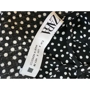Zara Black Polka Dots Sleeveless Strappy Cowl Neck Cami Slip Maxi Dress Size S thumbnail 5