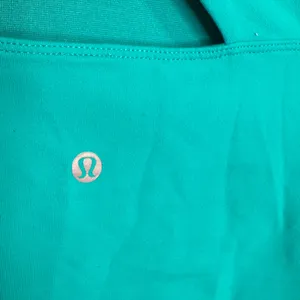Lululemon Cross Back Zip Pocket Tank in Teal W1997 Sz 12 thumbnail 5