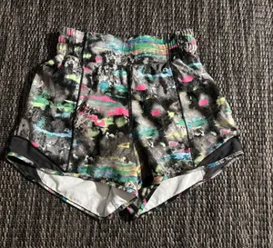 Lululemon Hotty Hot High-Rise Lined Short 4" Swift Paint Drift Runner thumbnail 1