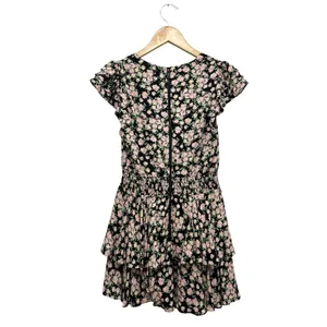 Alice + Olivia Mariska Floral Ruffle Tiered Skort Romper Mini Dress Multi Size 2 thumbnail 9