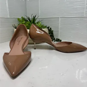 Kurt Geiger London Nude Patent Leather Pointed Toe Kitten Heels Women’s Size 7 thumbnail 3