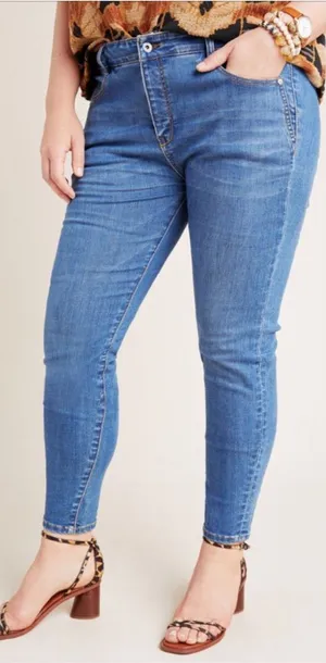 Anthropologie Pilcro High Rise Denim Ankle Jeans NEW thumbnail 1
