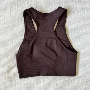 NWOT Free People FP Movement Sports Bra S Brown Racerback Ribbed Bralette thumbnail 2