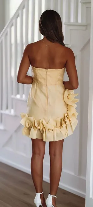 Hazel and Olive Yellow Mini Dress thumbnail 3