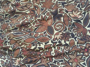 Sigrid Olsen Sport Y2K Rayon Brown Floral Wrap Skirt 14 thumbnail 5