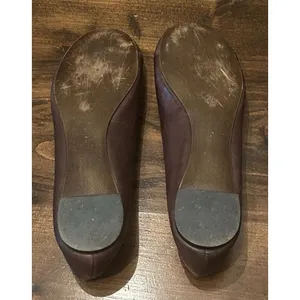 Jeffrey Campbell Horsebit Ballet Flats Brown‎ Leather Gucci Style Women's Size 9 thumbnail 10