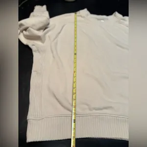 Aerie Cream Oversized “Cheers” sweatshirt. Size M * thumbnail 10