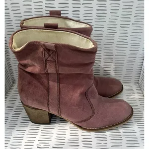 Lavorazione Artigiana for Sundance Italian Leather Slouchy Boots Mauve 39 8.5 thumbnail 8
