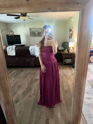 Lulus Dress Maxi plum  thumbnail 4